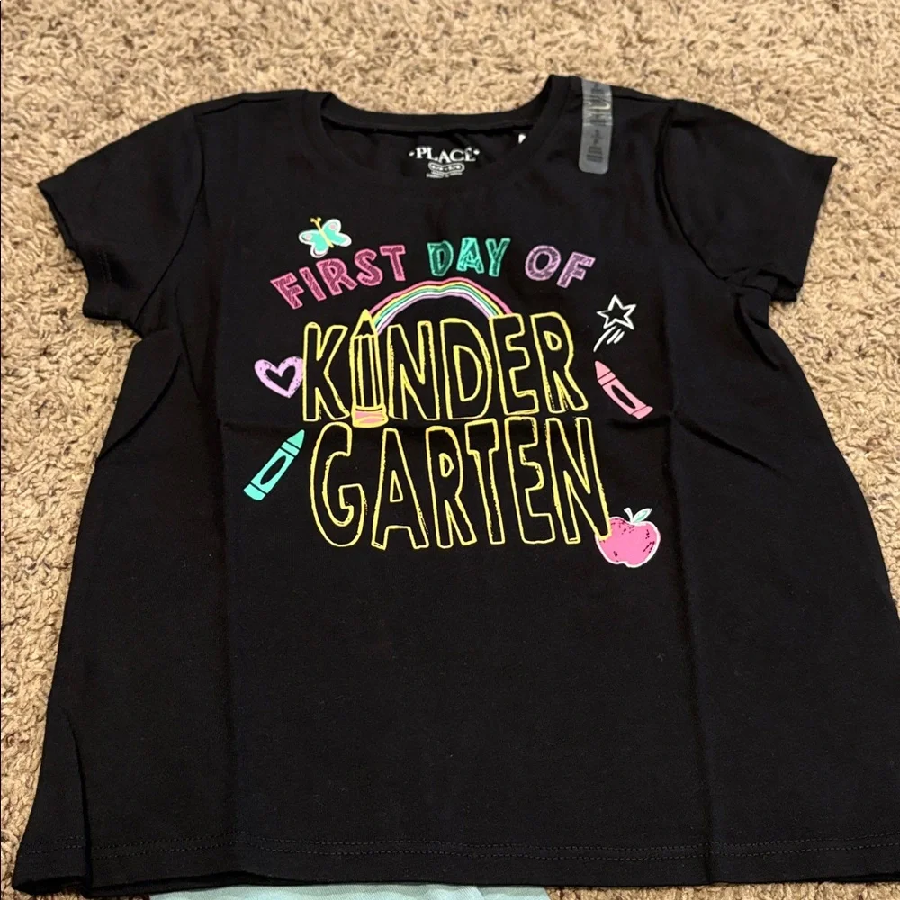 Garanimals Light Blue Leggings and kindergarten tee